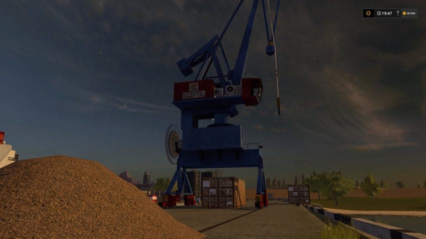 Harbor crane with spline [SP] 2