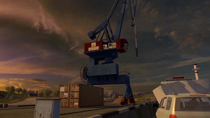 Harbor crane with spline [SP]