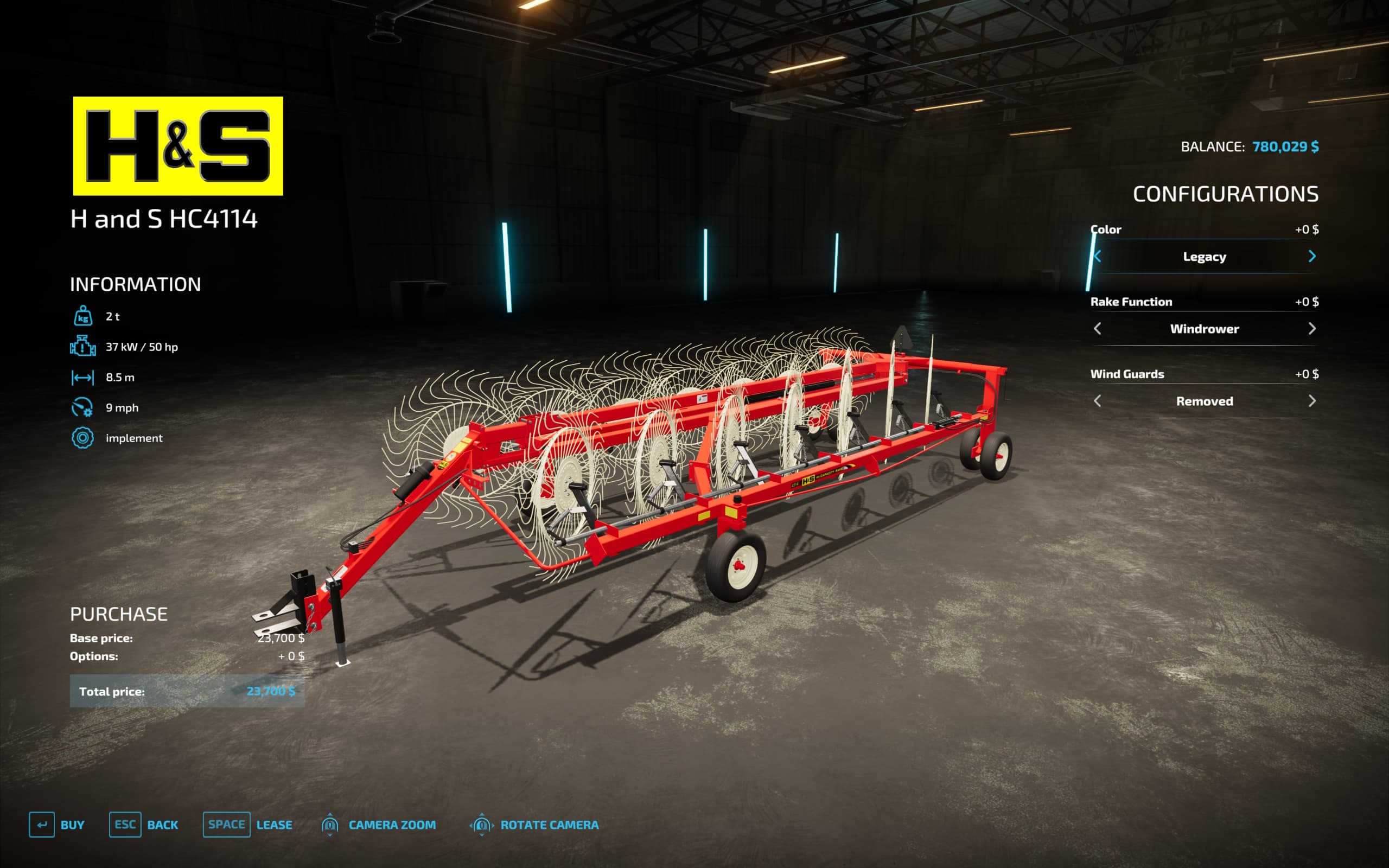 H&S HC4114 Hay Rake 2
