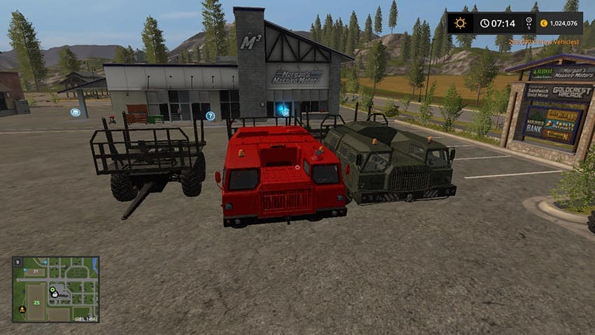 Heavy timber trucks MAZ [MP] 3