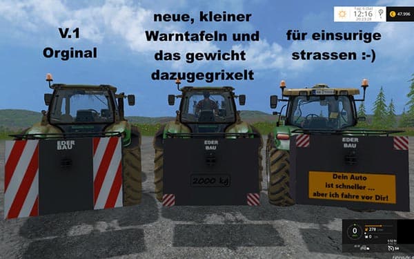 Heckgewicht EderBau [MP]