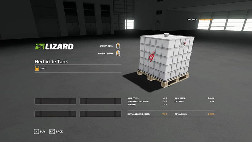 Herbicide Tank 2
