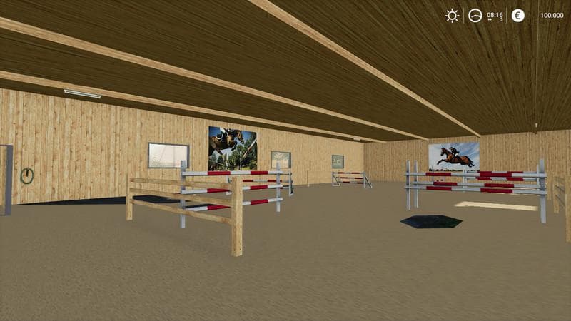 Horse stable with riding hall 3