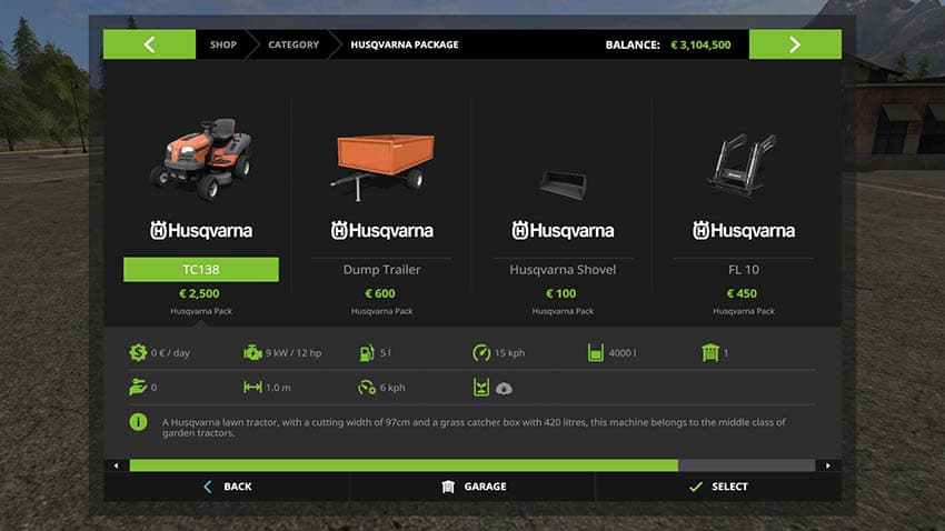 Husqvarna Lawn Tractor Pack 2