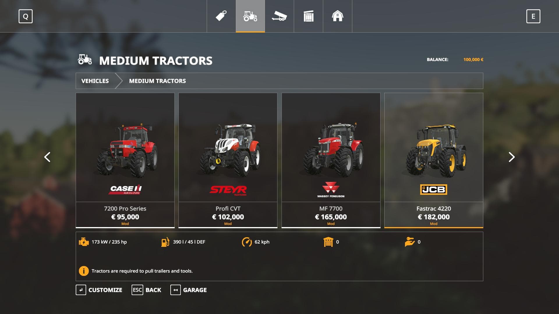 Iconik Medium Tractors 2