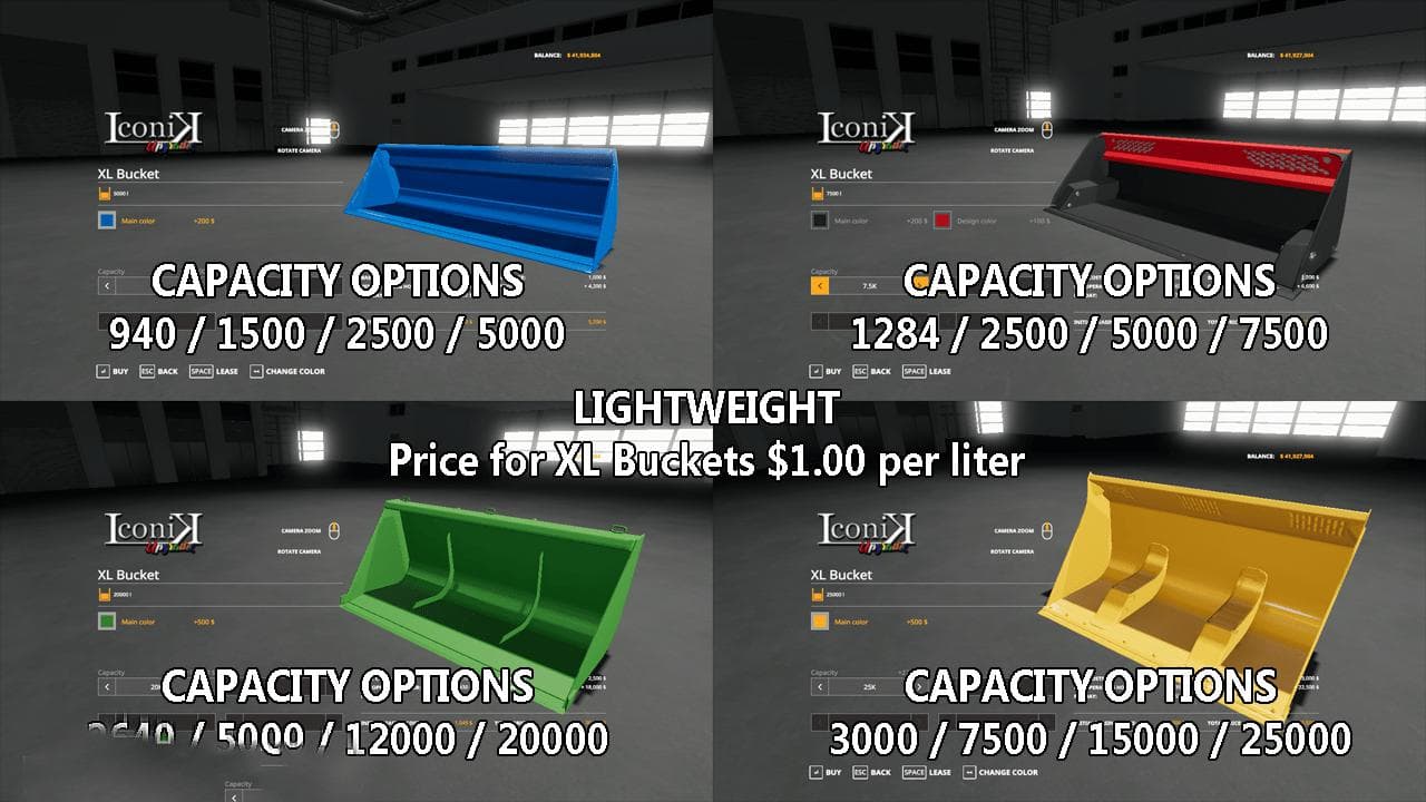 Iconik XL Buckets
