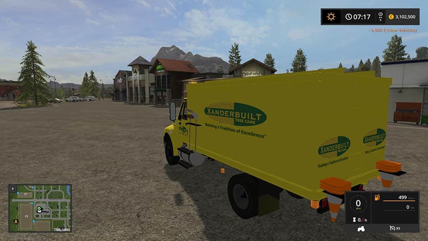 International chipper truck