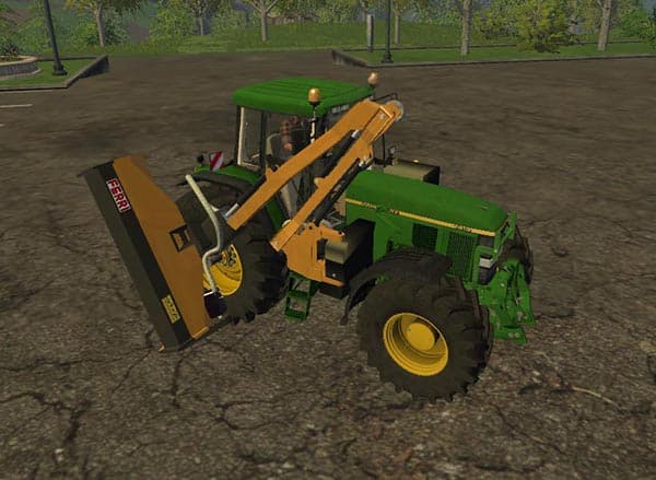 John Deere 7810 with Side Mount Mower 2