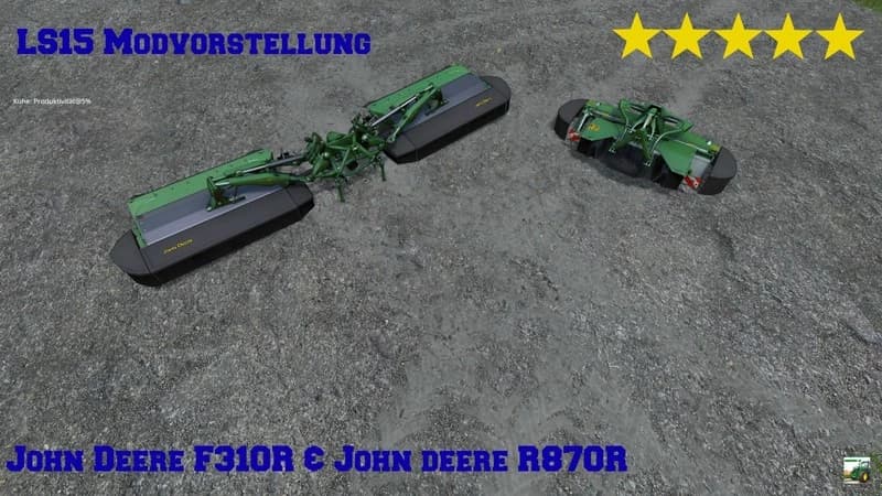 JOHN DEERE F310R & R870R