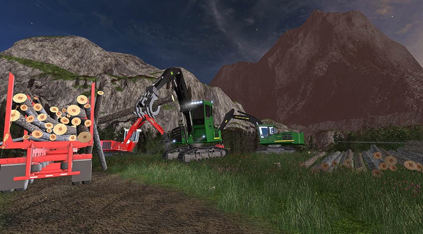 John Deere 2454D powerclam 3
