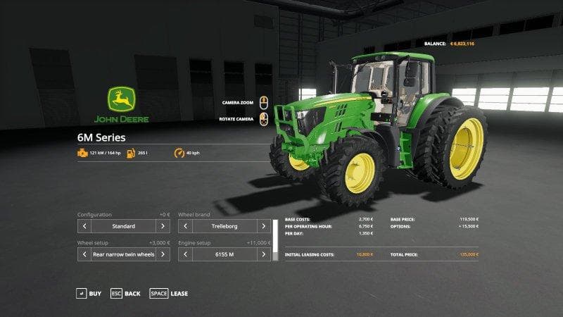 John Deere 6M Custom