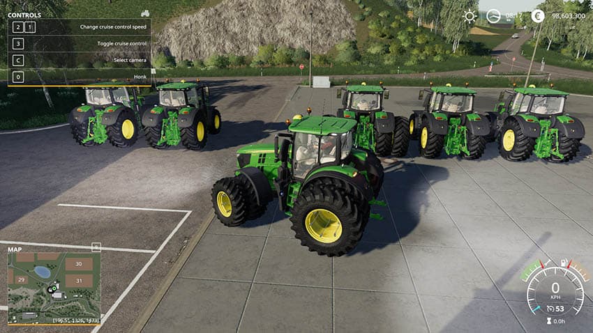 John Deere 6R with SeatCam 2