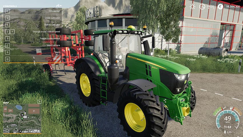 John Deere 6R with SeatCam