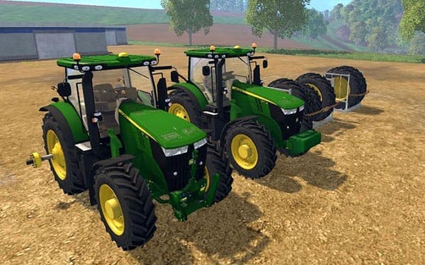 John Deere 7R LOADER WITH DUALS 2