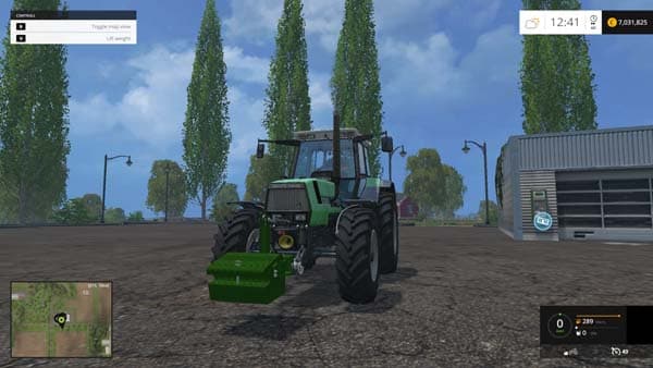 John Deere 900KG weight [MP]