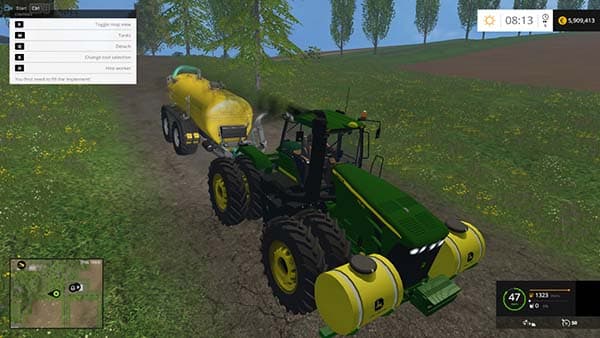 John Deere 9630 Selectable Wheels
