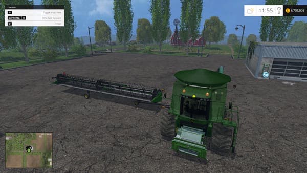 John Deere 9870sts 640D Cutter/Trailer 3