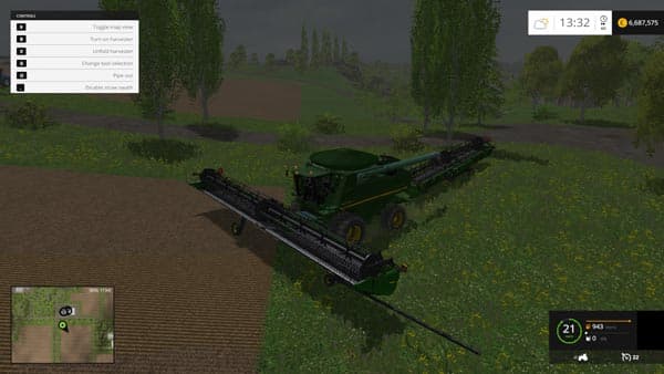 John Deere 9870sts 640D Cutter/Trailer 2