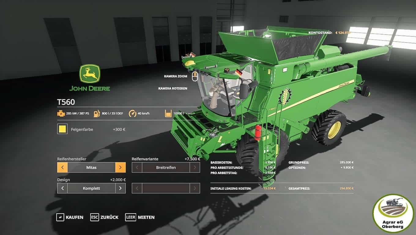 John Deere T560 2