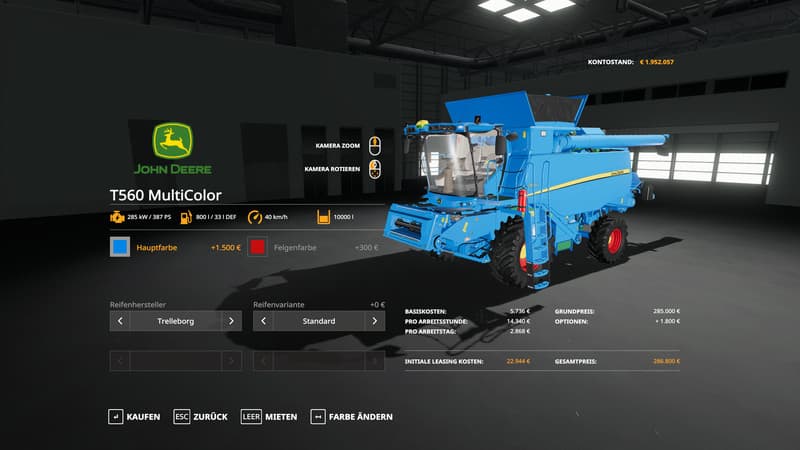 John Deere T560 2