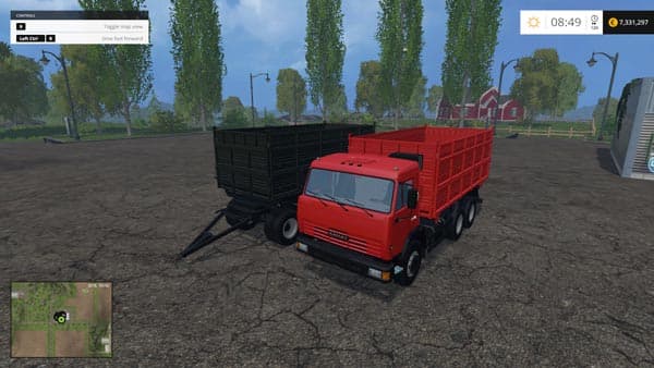 KAMAZ 45143 and trailer 3