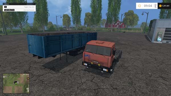 KAMAZ 5410 and Trailer Odaz 9370 3