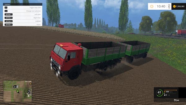 KAMAZ 55212 TRUCK WITH TRAILER