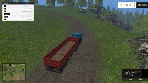 KamAZ 5410 Truck and Trailer