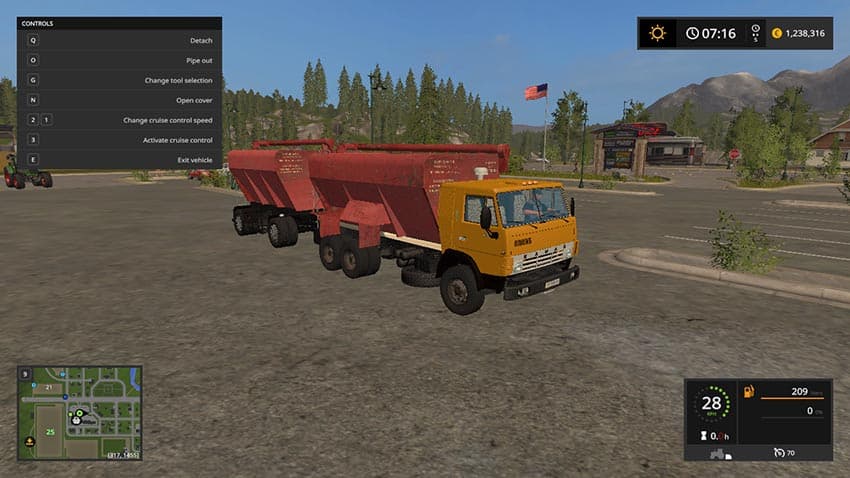 Kamaz 43253/5320 + Szap 8357