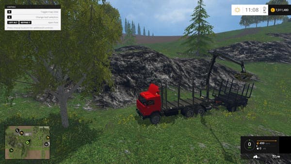 Kamaz 54115 Forest & Trailer