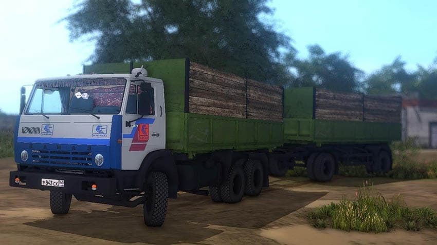 Kamaz 55102 + Trailer Nefaz 3