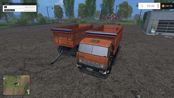 Kamaz 55143 and trailer NEFAZ 8560 3