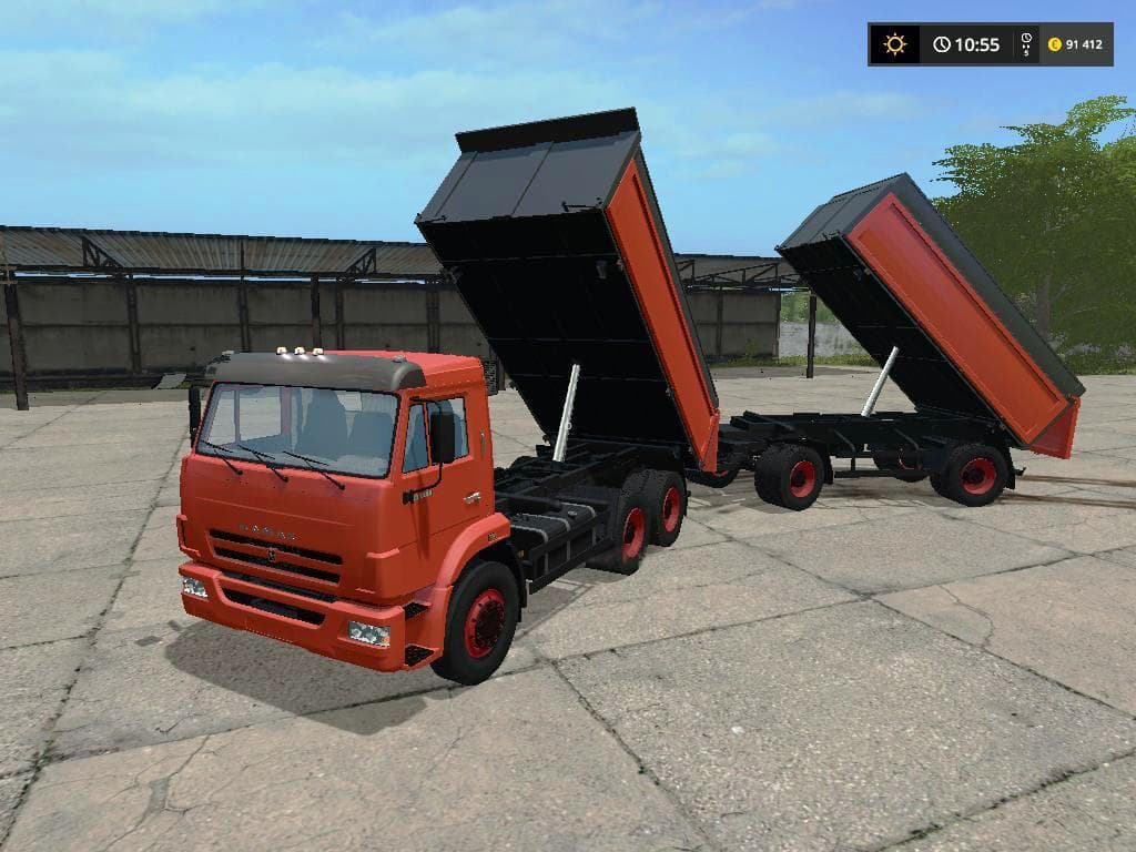 Kamaz 65115 and trailer 93043 3