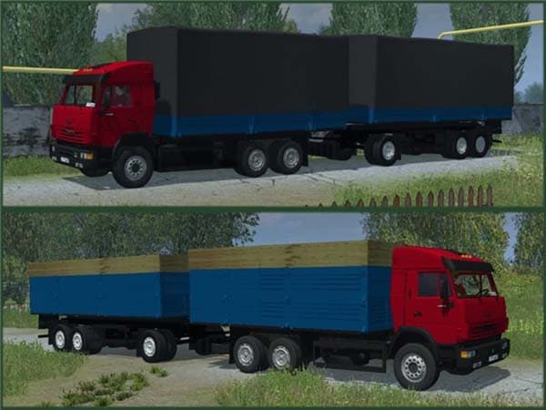Kamaz 65117 and trailer [MP]