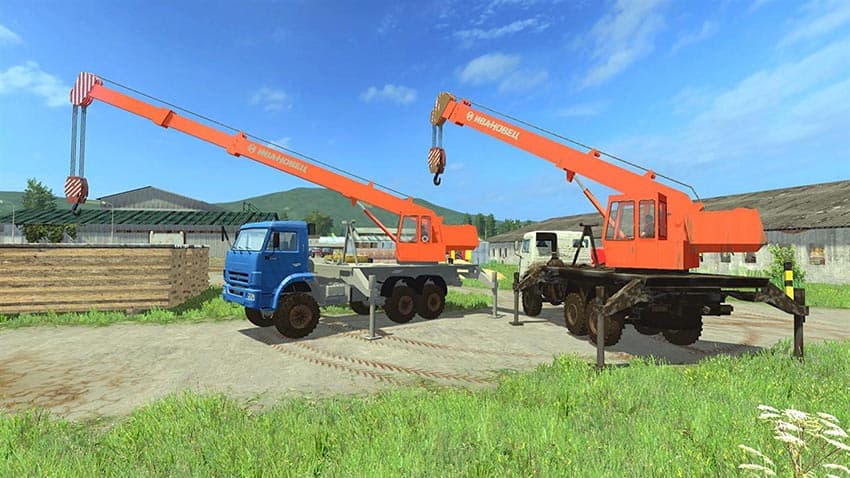 Kamaz 65222K Crane 3
