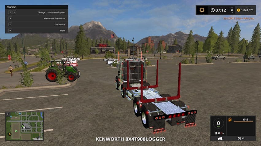 Twin Steer Kenworth T908 LOG 2