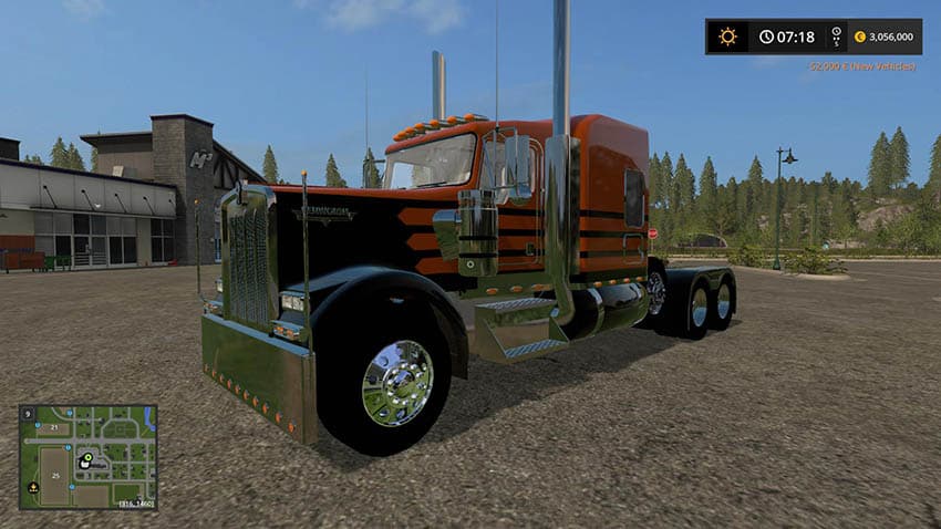 Kenworth W900 with Lift Axle 3