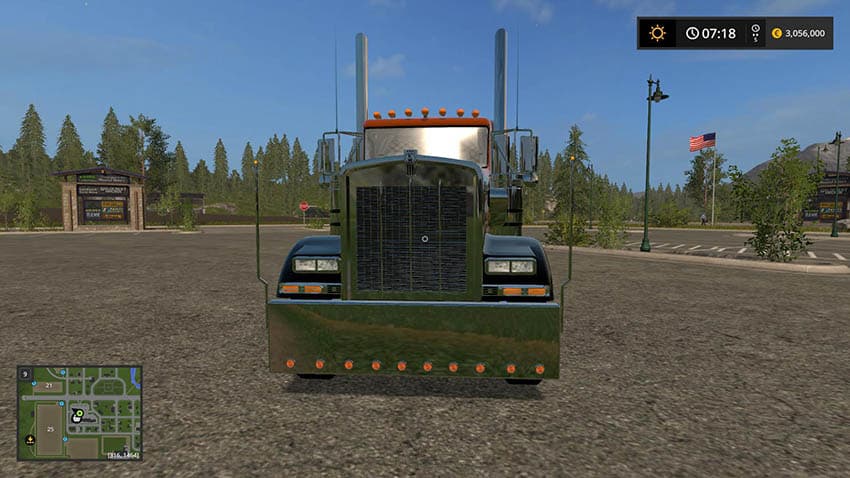 Kenworth W900 with Lift Axle 2