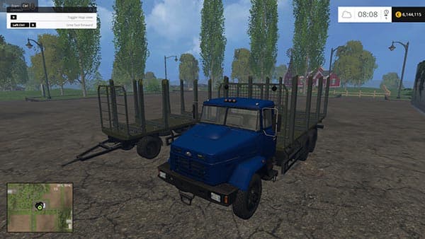 KrAZ 6233 With Trailer 3