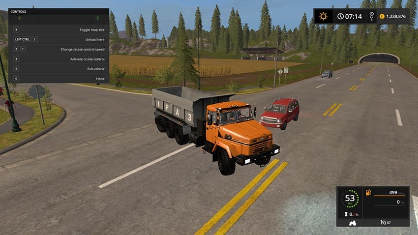Kraz 7140N6 hook loader