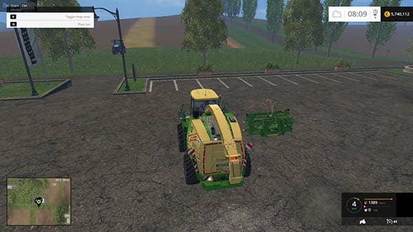 Krone Big X 1100 Mouse controll 2
