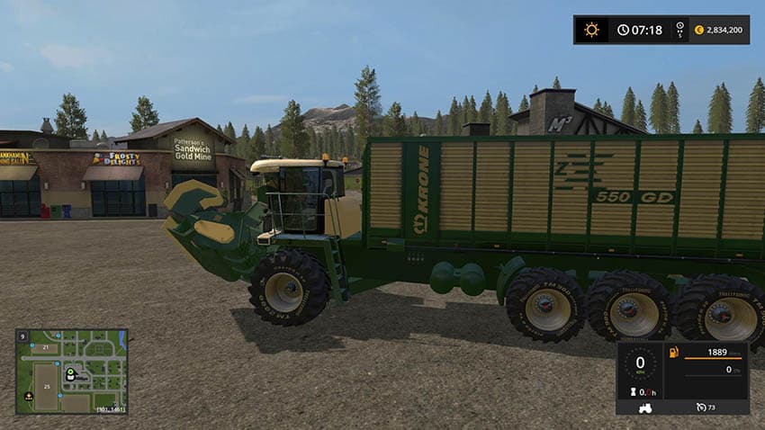 Krone Big ZX550GD mower 2