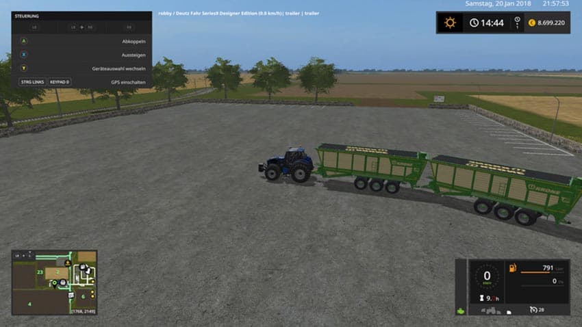 Krone TX560D with trailer hitch [MP] 2