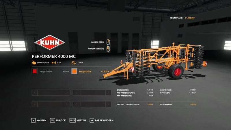 Kuhn Performer 4000 - MultiColor 2