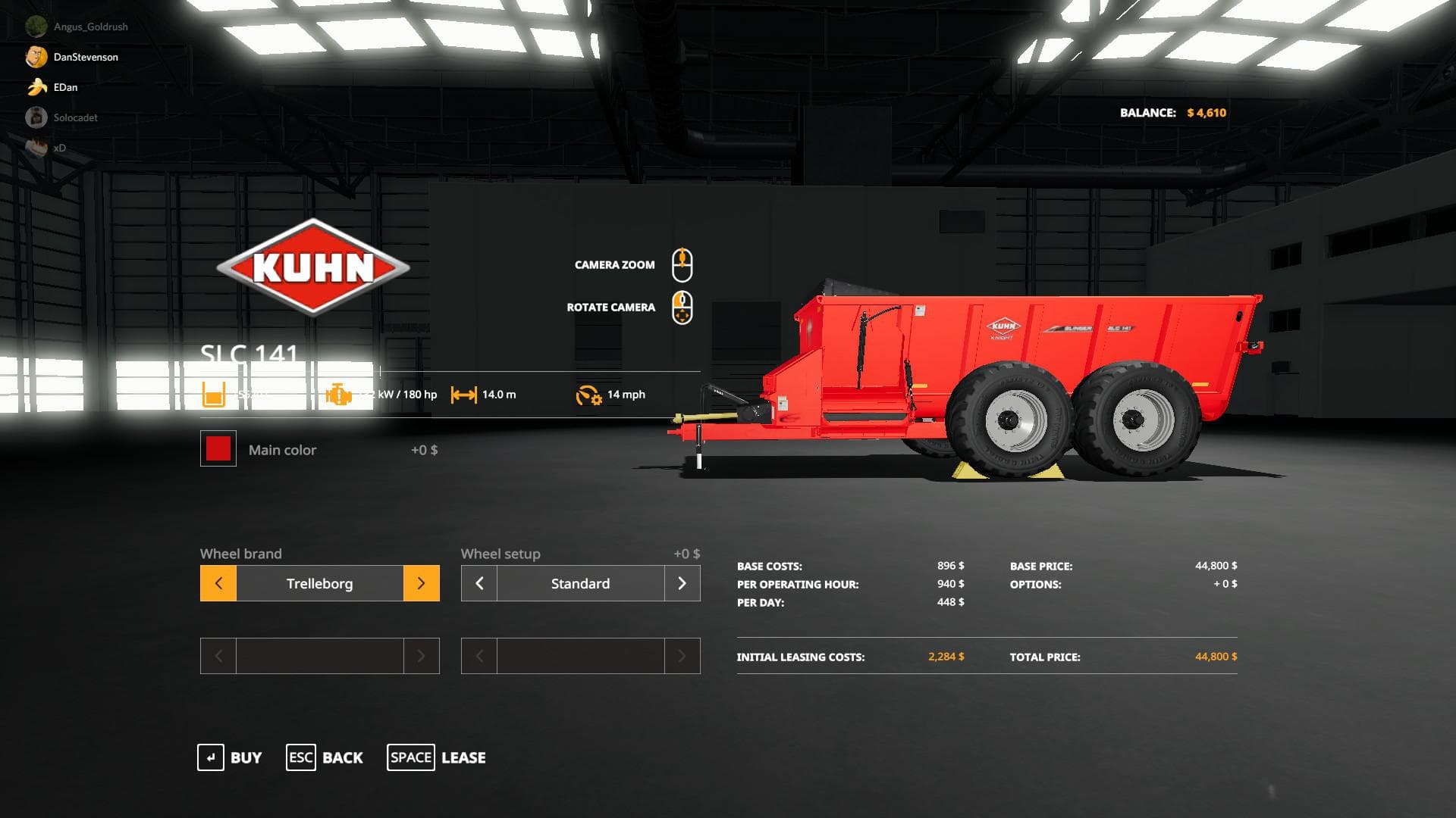 Kuhn SLC141 red/american