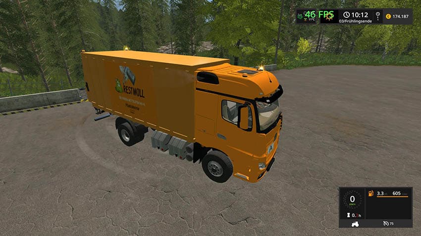 LKW rubbish cart UAL 3