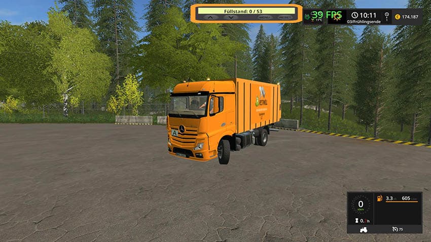 LKW rubbish cart UAL