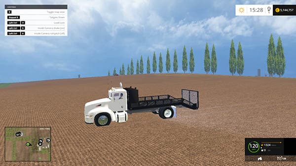 Landscaping truck
