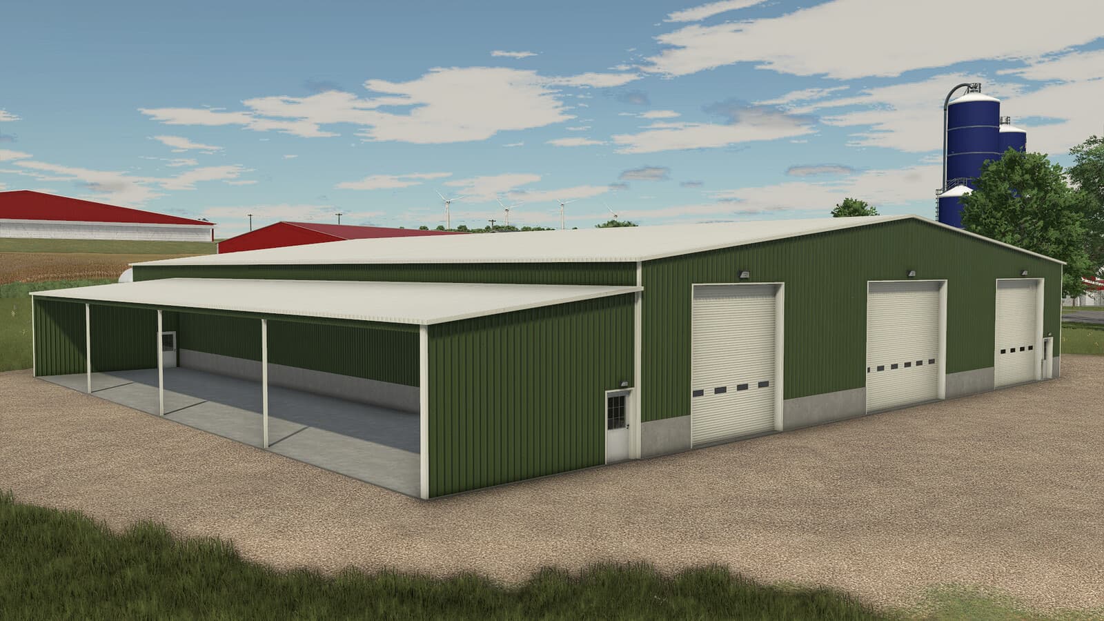 Large Metal Drive Thru Garage 4