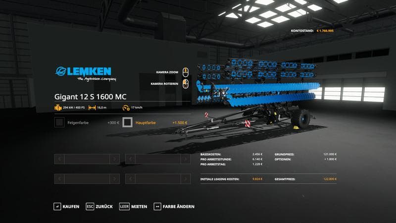 Lemken Heliodor12S - MultiColor